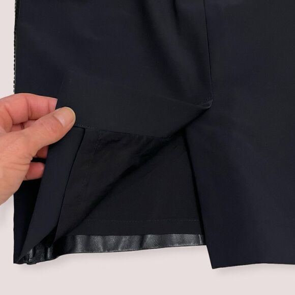 NICOLE MILLER ARTELIER lambskin leather pencil skirt in Black Size 8 - Picture 6 of 10